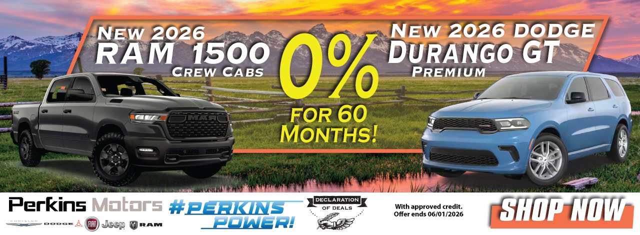 New 2026 Ram 1500 New 2026 Durango 0%